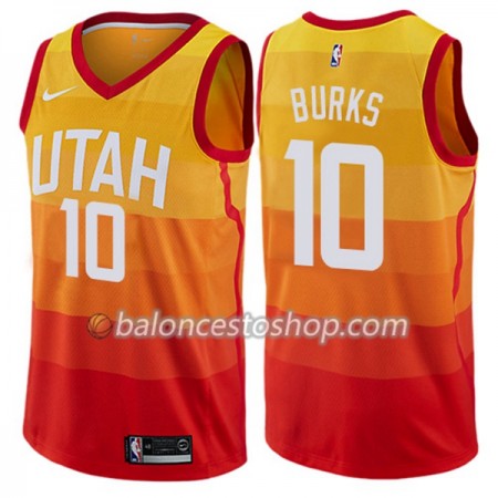 Camiseta Hombre NBA Utah Jazz Alec Burks 10 Nike City Edition Swingman Camiseta Hombre NBA Utah Jazz Alec Burks 10 Nike City Edition Swingman